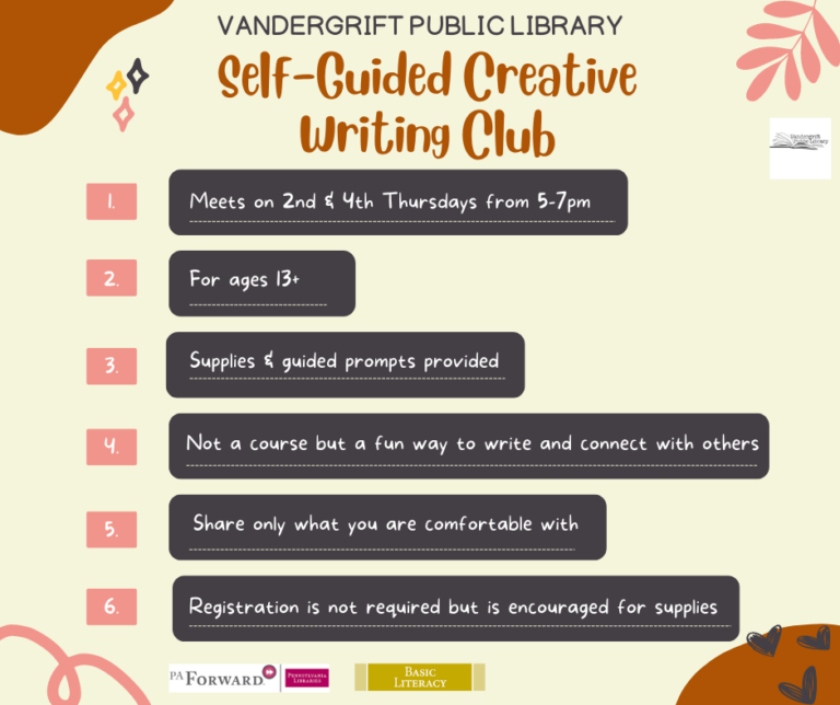 creative writing club near me